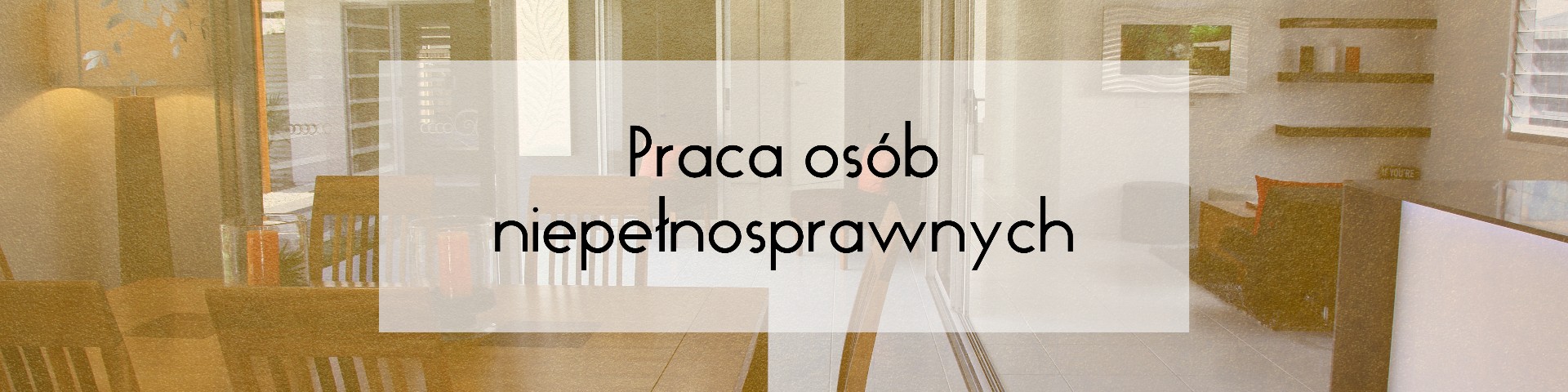 Praca osób niepełnosprawnych